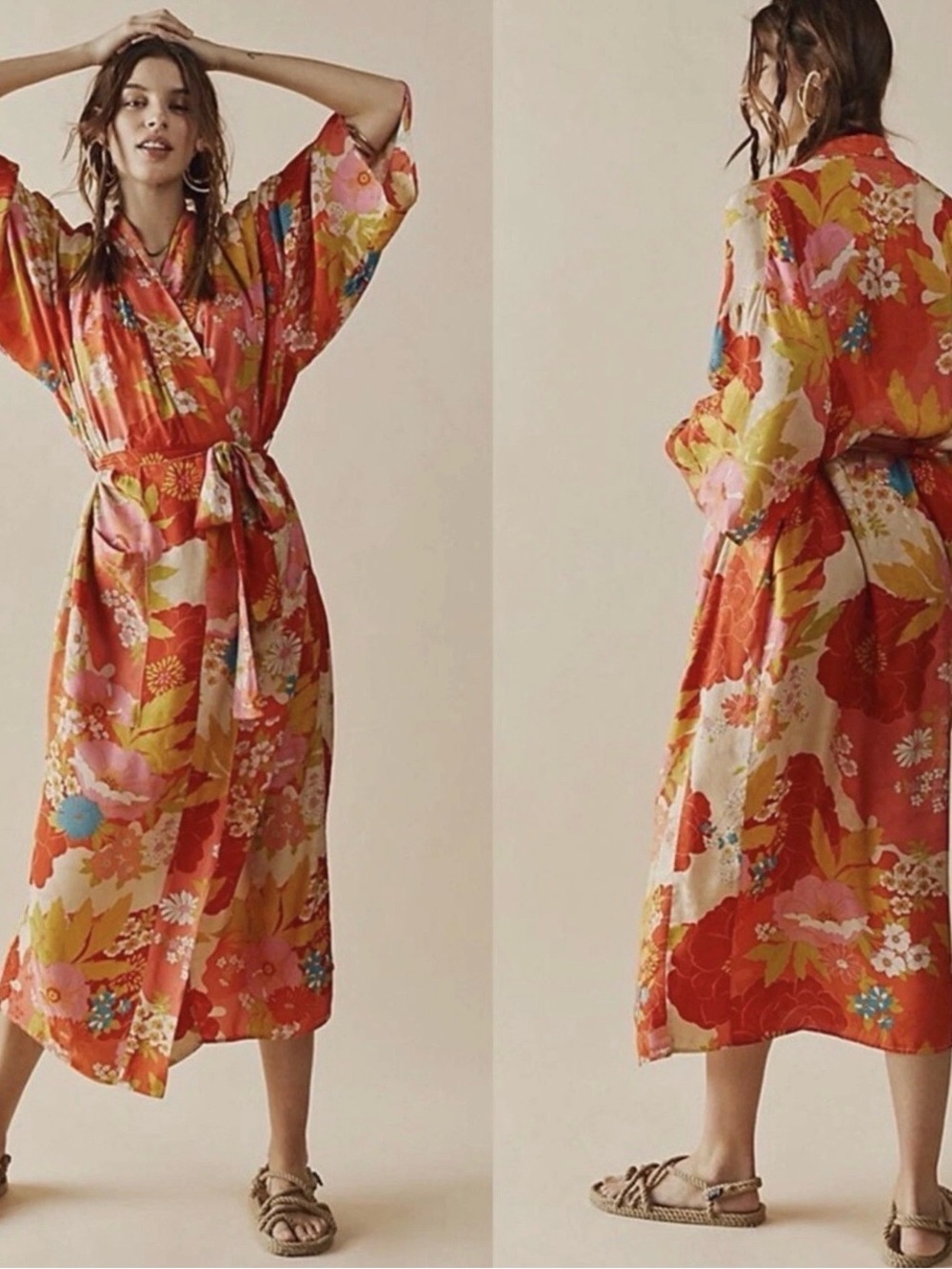 Spell & The Gypsy Tyler Maxi Robe in Chilli S/M - Picture 13 of 13